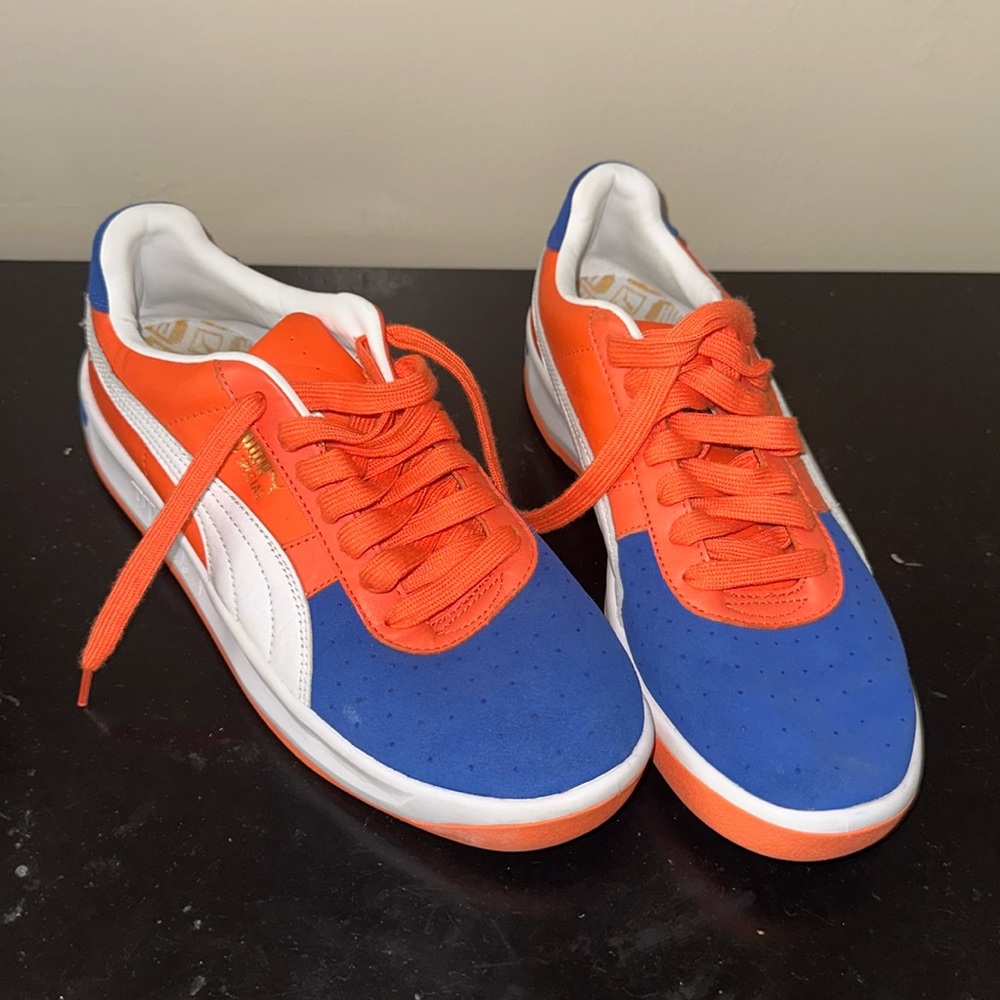 Orange & Blue Men’s Puma’s sz 9.5